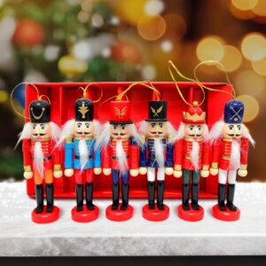Lot de 6 Casse-Noisette pour Sapin de Noël