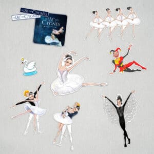 Pack de stickers –  Lac des Cygnes