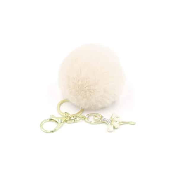 Pompon blanc cassé