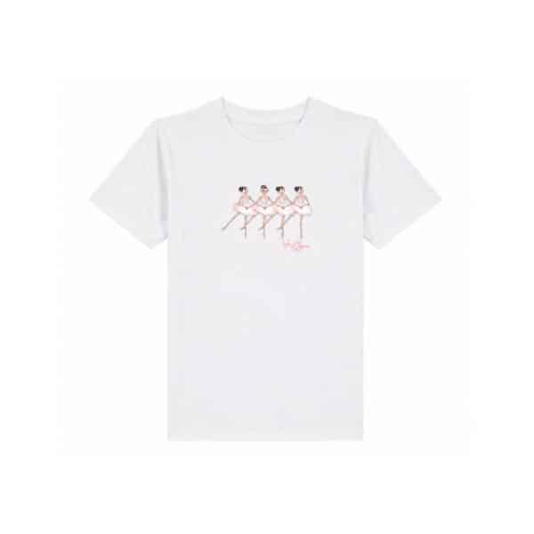 T shirt Lac des cygnes fille