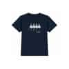 T shirt Lac des cygnes fille bleu
